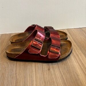 Birkenstock Women's Arizona Metallic Dark Tourmaline 37 Women Size 6